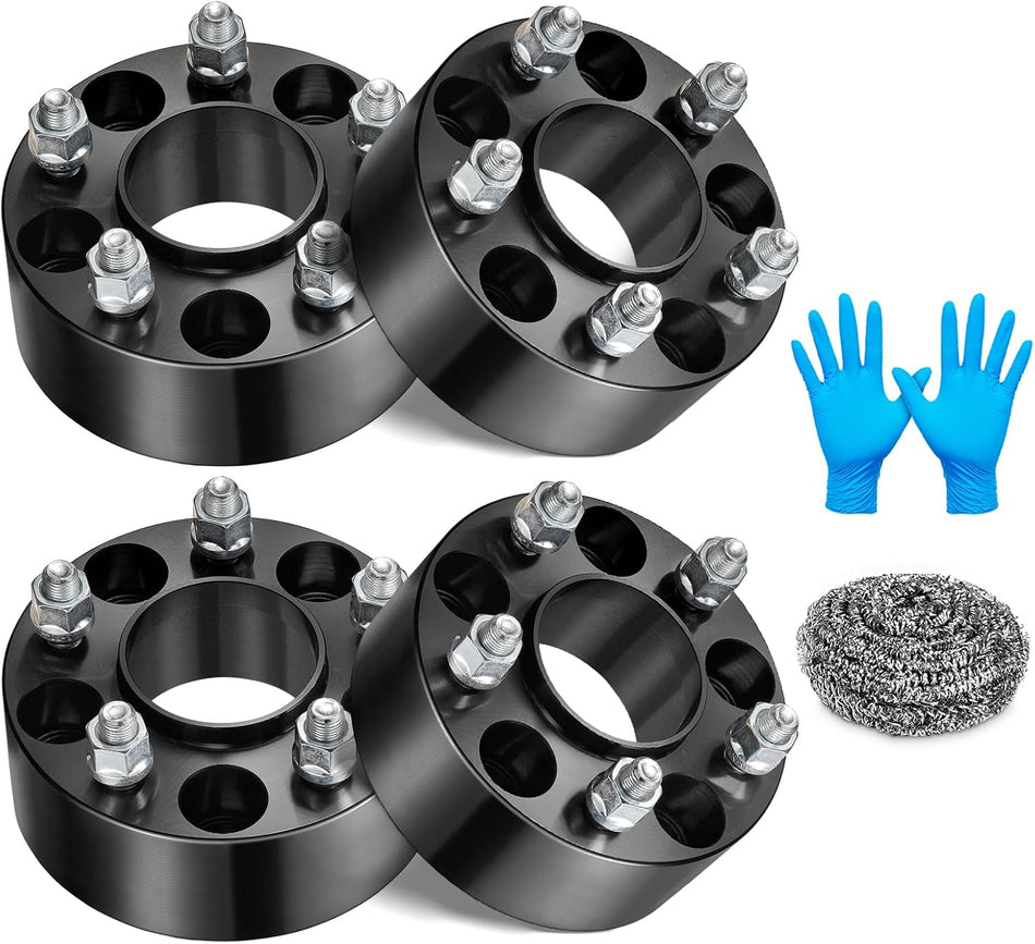 BDFHYK 5x4.5 Wheel Spacers 1.5 inch(38mm) Spacers 5x114.3 Thread Pitch 1/2-20 Stud & 70.5 mm Center Bore, Compatible with Lincoln Town, Mustang Edge Crown Victoria Ranger Explorer, Set of 4