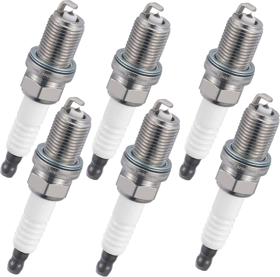 BDFHYK 2668 Iridium Spark Plugs Compatible With Porsche Cayenne Panamera for Audi A6 A7 A8 Quattro Q5 Q7 S4 S5 SQ5 for VW Touareg 3.0L V6 Replacement for BKR8EIX Set of 6