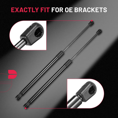 Universal gas strut mounting end and piston rod detail