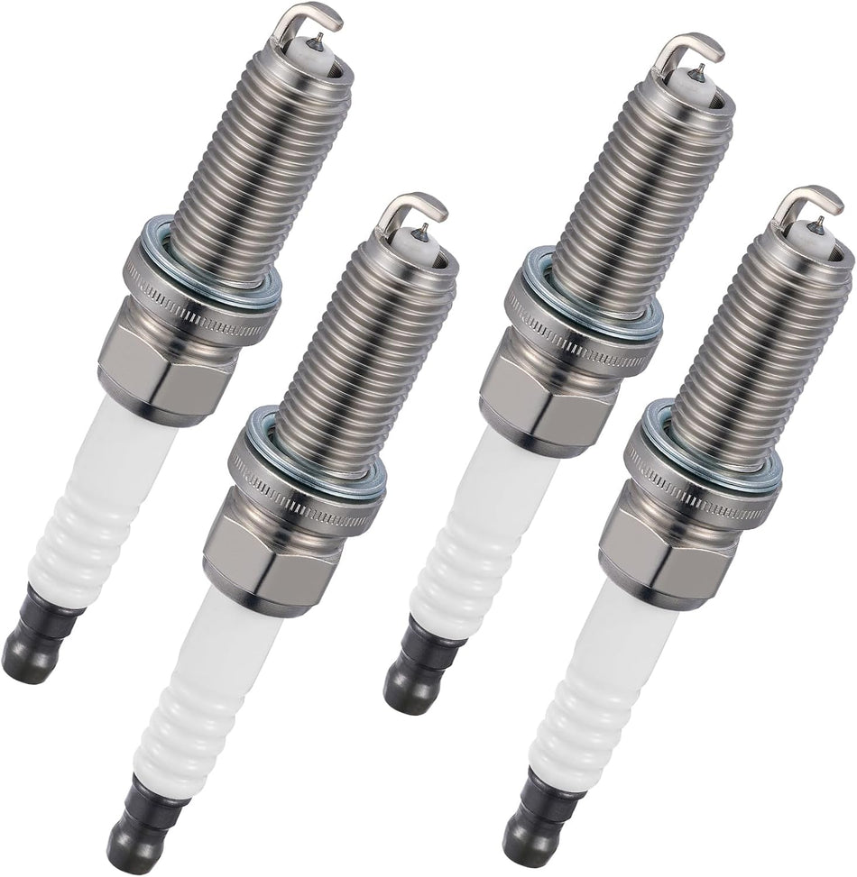 BDFHYK 7558 Iridium Spark Plugs Compatible with Mazda 626 Millenia for BMW 750iL 850Ci 850CSi 850i for Saturn Astra 1.8L 2.3L 2.5L 5.0L 5.4L 5.6L L4 V6 V12 Replacement for ZFR5F Set of 4