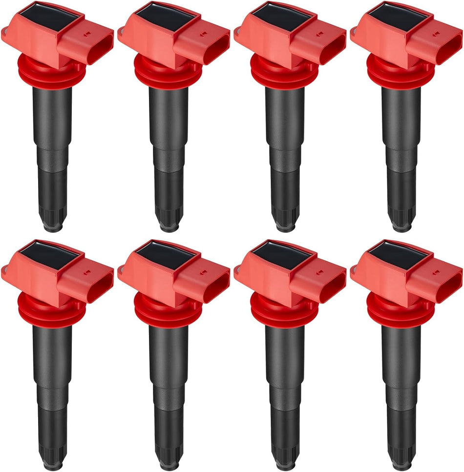BDFHYK Ignition Coil Packs Compatible with Porsche 2008-2018 Cayenne, 2011-2016 Panamera V6 V8 3.6L 4.8L Coil for UF660 94860210402 94860210404 94860210406 Set of 8