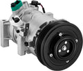 BDFHYK 178324 A/C Compressor with Clutch For Hyundai Accent 2012-2017 L4 1.6L, Kia Rio 2012-2017 L4 1.6L