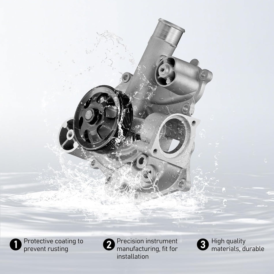 BDFHYK AW6653 Automotive Engine Water Pump Kit Compatible with 2013-2021 Chrysler 300,2012-2022 Dodge Challenger/Charger/Durango,2012-2022 Jeep Grand Cherokee L/Grand Cherokee