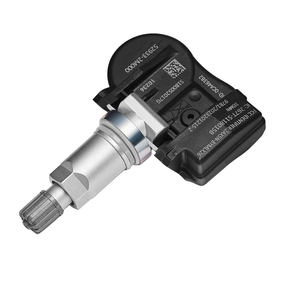 OEM Tire Pressure Monitoring System (TPMS) Sensor Placement, 315MHZ Compatible with Hyundai and KIA 529332M000, 529332M550, 52933A5000, 4250B975, 4250D585