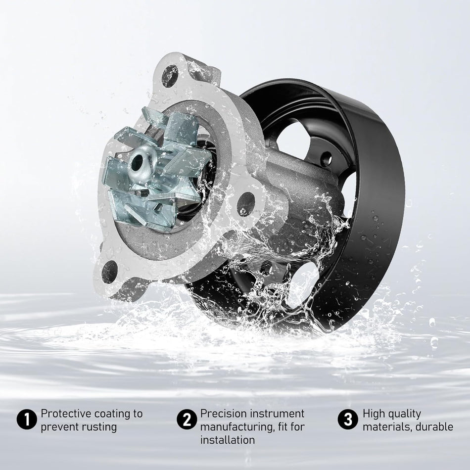 BDFHYK AW9427 Automotive Engine Water Pump Kit Compatible with 2002-2013 Nissan Altima L4 2.5L,2002-2012 Sentra L4 2.5L,2007-2011 Altima L4 2.5L,2002 2003 2004 2005 2006 2007 2008 2009 2010 2012 2013