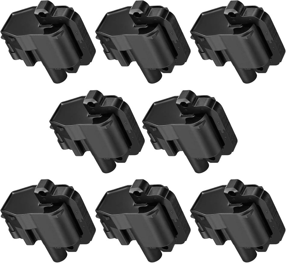 BDFHYK Ignition Coils Pack Compatible with Chevy Avalanche Camaro Corvette Silverado,Compatible with GMC Sierra Yukon Savana,CTS,Firebird l6 V8 5.7L 7.4L 8.1L Coil for UF192 D580 Set of 8