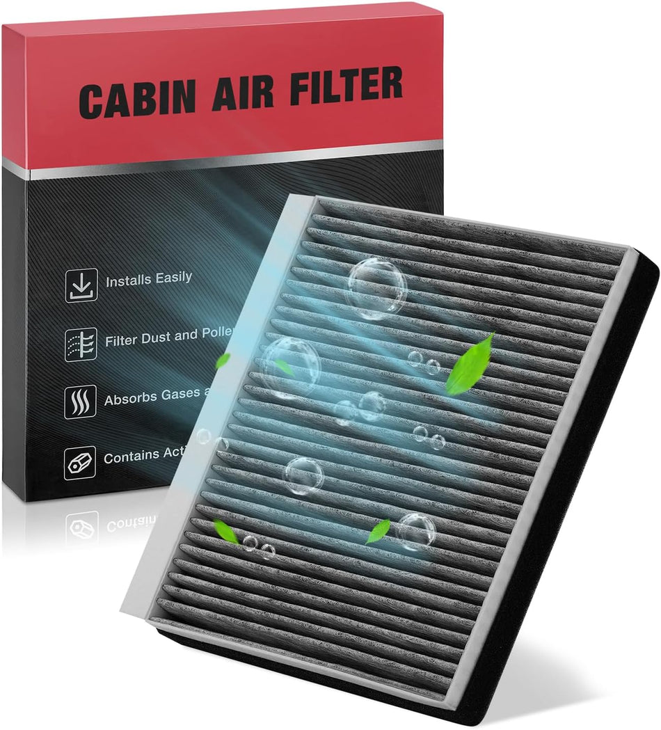 BDFHYK Cabin Air Filter with Activated Carbon Compatible with Genesis G70 2020-2023, G80/G90 2017-2022, GV70 2022, GV80 2021-2022, Compatible with Hyundai Santa Fe, Equus, Genesis, Replace# CF10735