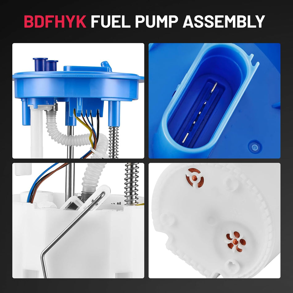 BDFHYK Electric Fuel Pump Module Assembly Compatible with Volkswagen Beetle/Jetta/Eos/Golf/Rabbit/GTI 2006-2018 1.4L l4, 1.8L l4, 2.0L l4, Compatible with Audi A3/TT 2006-2013 2.0L l4 Replace E8831M