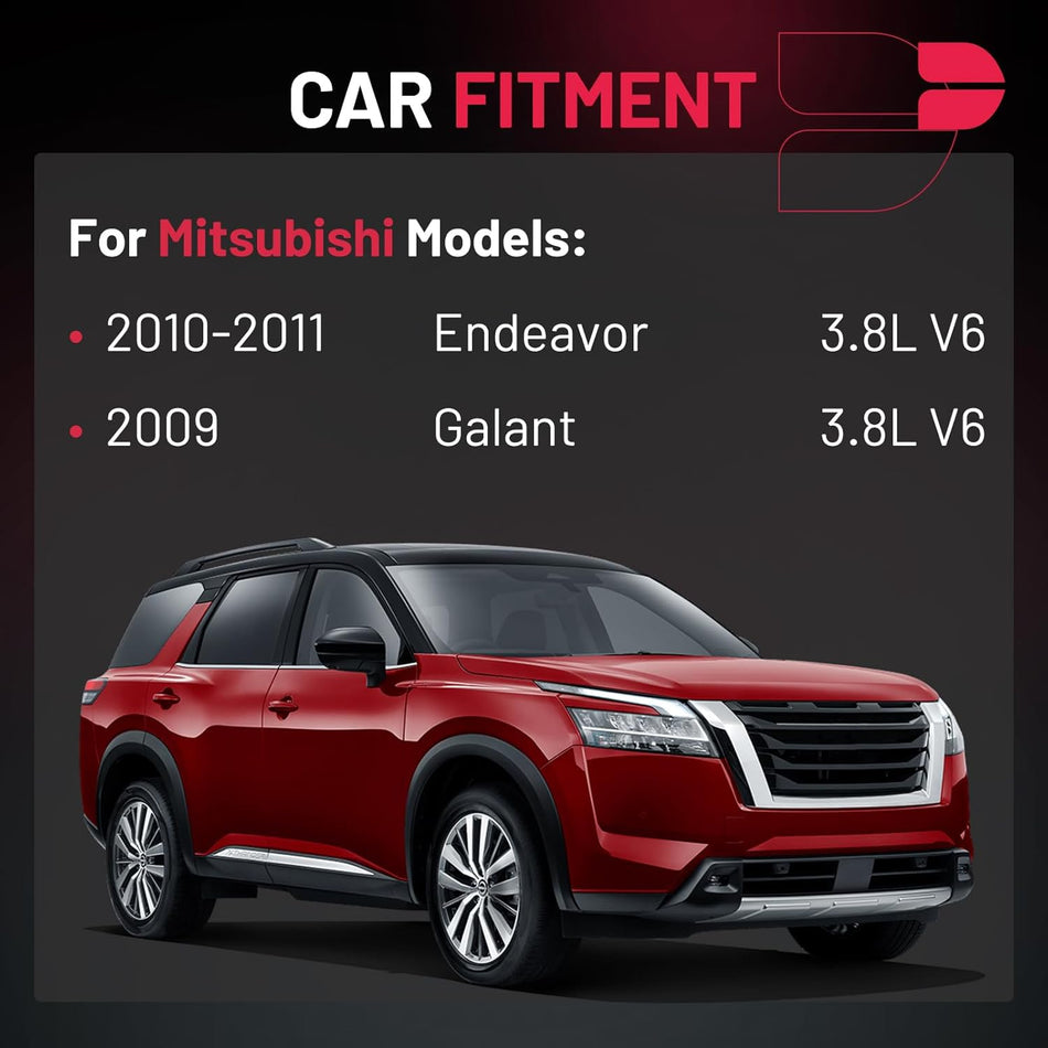 BDFHYK 6 Ignition Coil Pack UF643 and 6 Iridium Spark Plug 7092 Compatible with Mitsubishi 2010-2011 Endeavor, 2009 Galant 3.8L V6 Coil for 1832A031 UF643