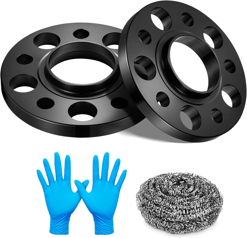 BDFHYK 5x112mm Wheel Spacers 15 mm Hubcentric Wheel Spacer with Compatible with Audi A3 A4 S4 A5 S5 A6 S6 A7 A8, W210 W212 C230, Forged 5 Lug Wheel Adapters 66.56 mm Hub Bore, Set of 2