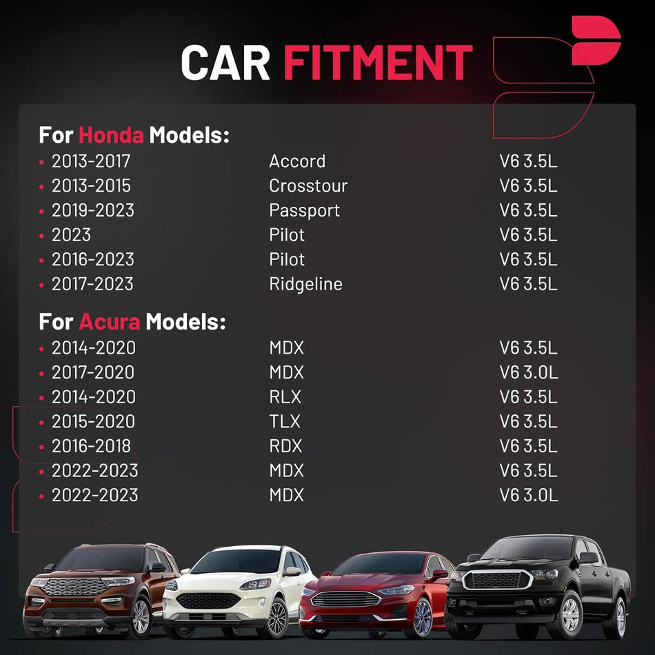 BDFHYK Ignition Coil Packs Compatible with Acura MDX RLX TLX RDX, Compatible with Honda Odyssey Passport Pilot Ridgeline Accord Crosstour V6 3.0L 3.5L Coil for UF713 U5270 GN10733 5C1881 Set of 6