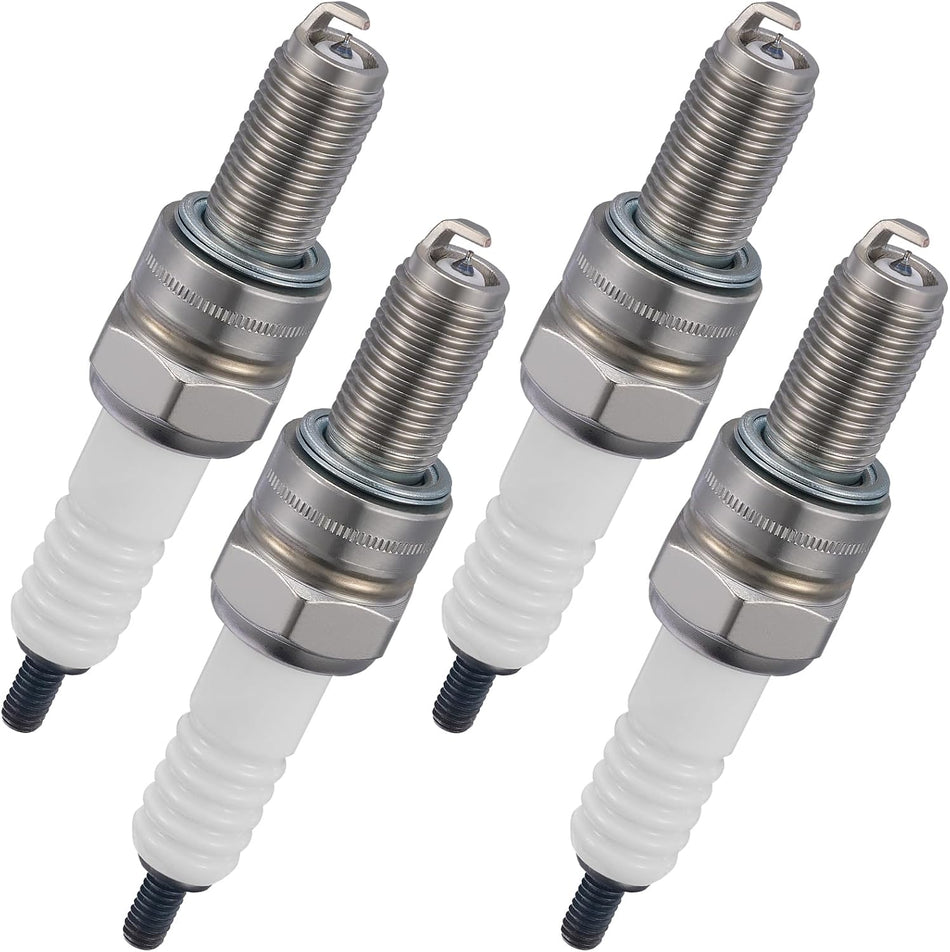 BDFHYK 6289 Iridium Spark Plugs Compatible with Kawasaki for Yamaha for Suzuki for Husqvarna Universal Motorcycle Spark Plugs Replacement for CR9EIA-9 Set of 4
