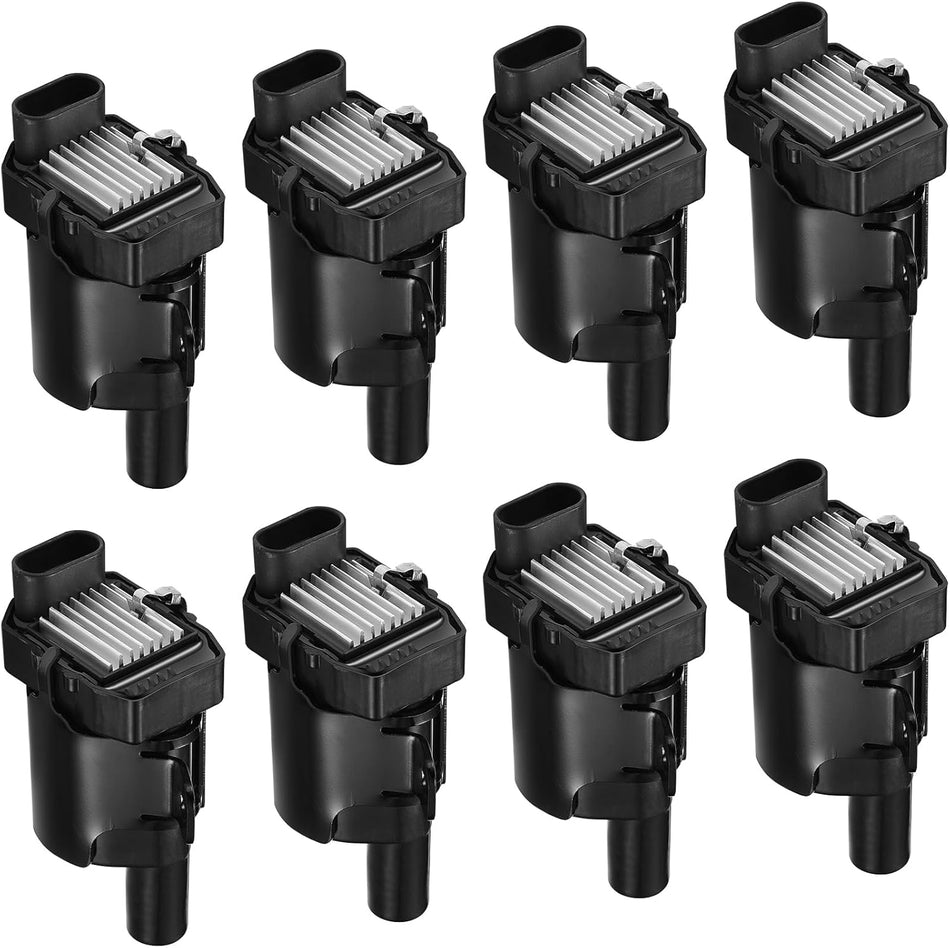 BDFHYK Ignition Coil Pack UF262 Set of 8 Compatible with Silverado 1500 2500 Tahoe Suburban Express Sierra Savana Yukon XL Escalade 4.8L 5.0L 5.3L 6.0L V8 Replacement for E254P D585 C1251 5C1082