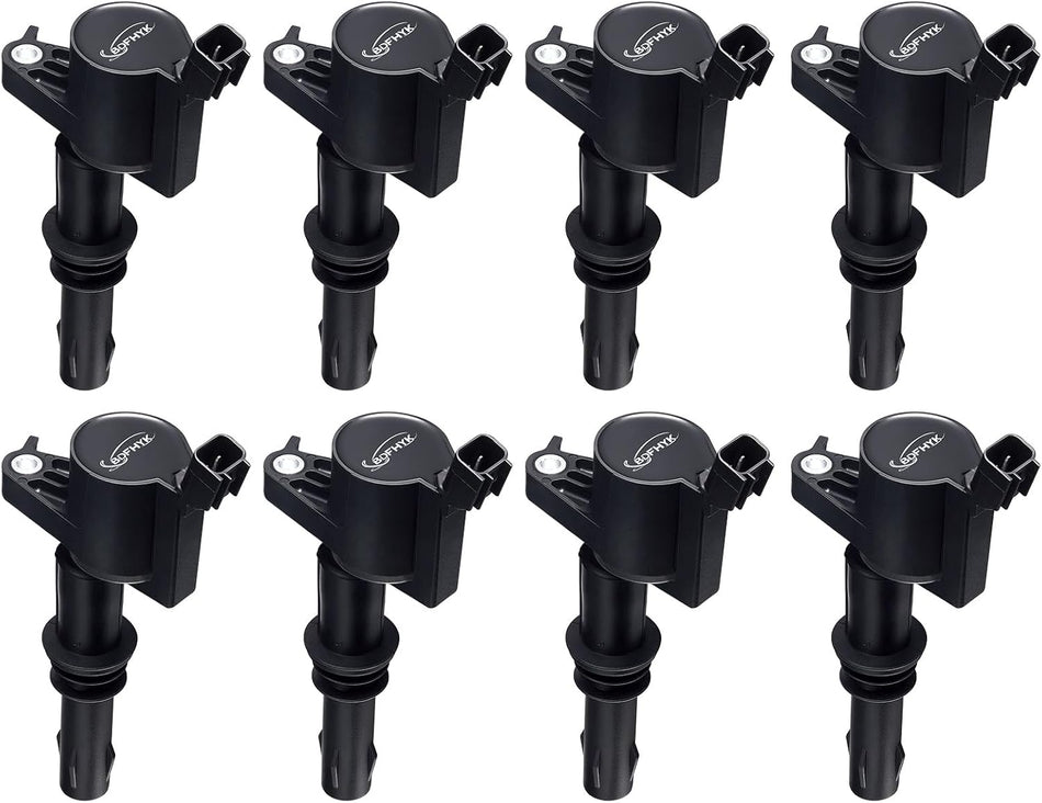 BDFHYK 8 Pack Ignition Coils Compatible with Ford F150 Truck F250 Super Duty Truck, Compatible with Lincoln V8 V10 4.6L 5.4L 6.8L Replacement for 5C1584 E508 DG511 C1659 C1541 FD508