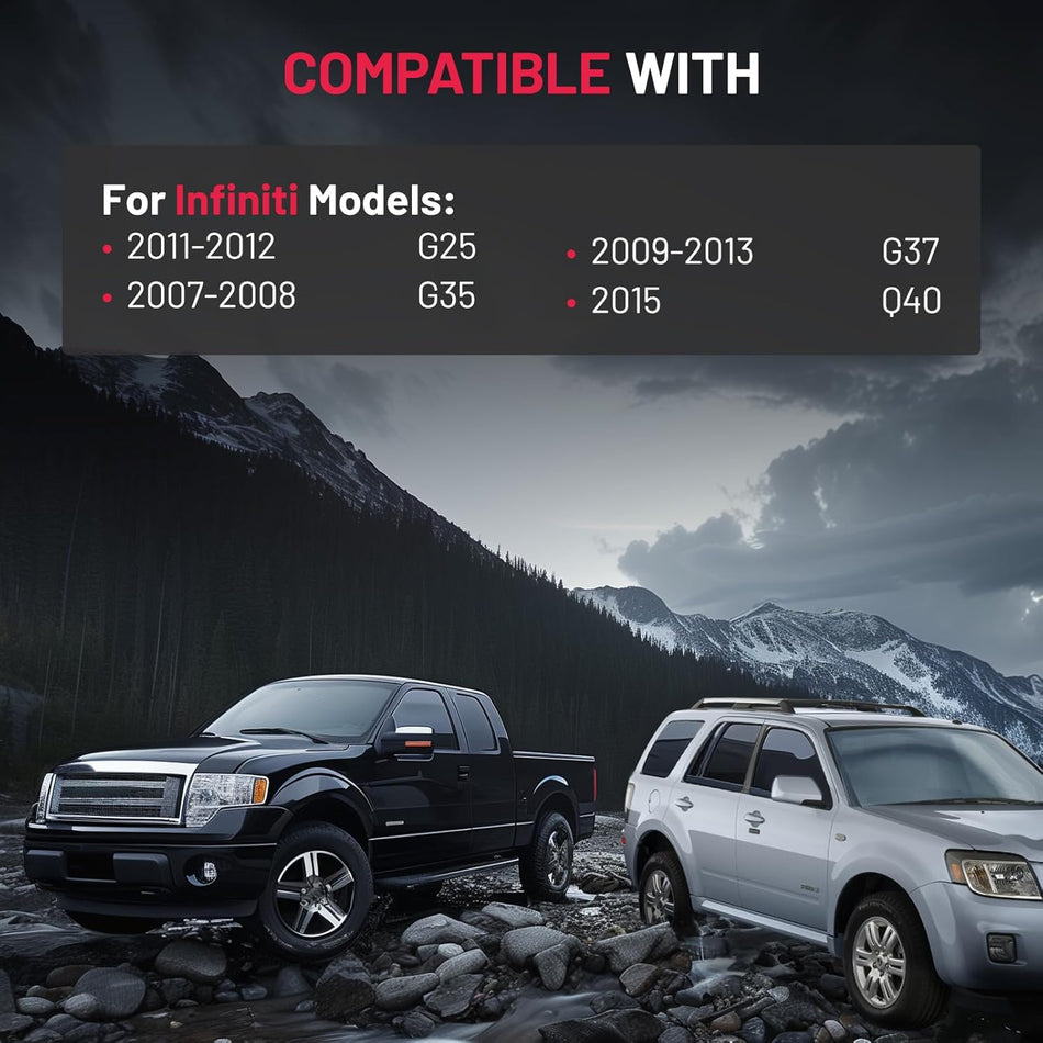 SYERAL Door Latch Lock Actuator FL Front Left Driver Side Latch Motor Compatible with Infiniti G25 2011-2012, 2007-2008 G35, 2009-2013 G37, 2015 Q40 Replaces 80501-JK600