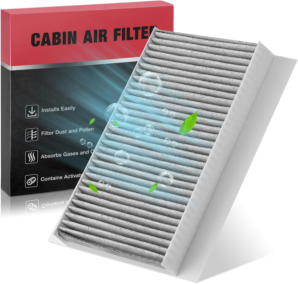 BDFHYK CF10259 Cabin Air Filter with Activated Carbon Compatible with Land Rover 2005-2009 LR3, 2010-2016 LR4, 2006-2013 Range Rover Sport 4.2L/4.4L/5.0L V8