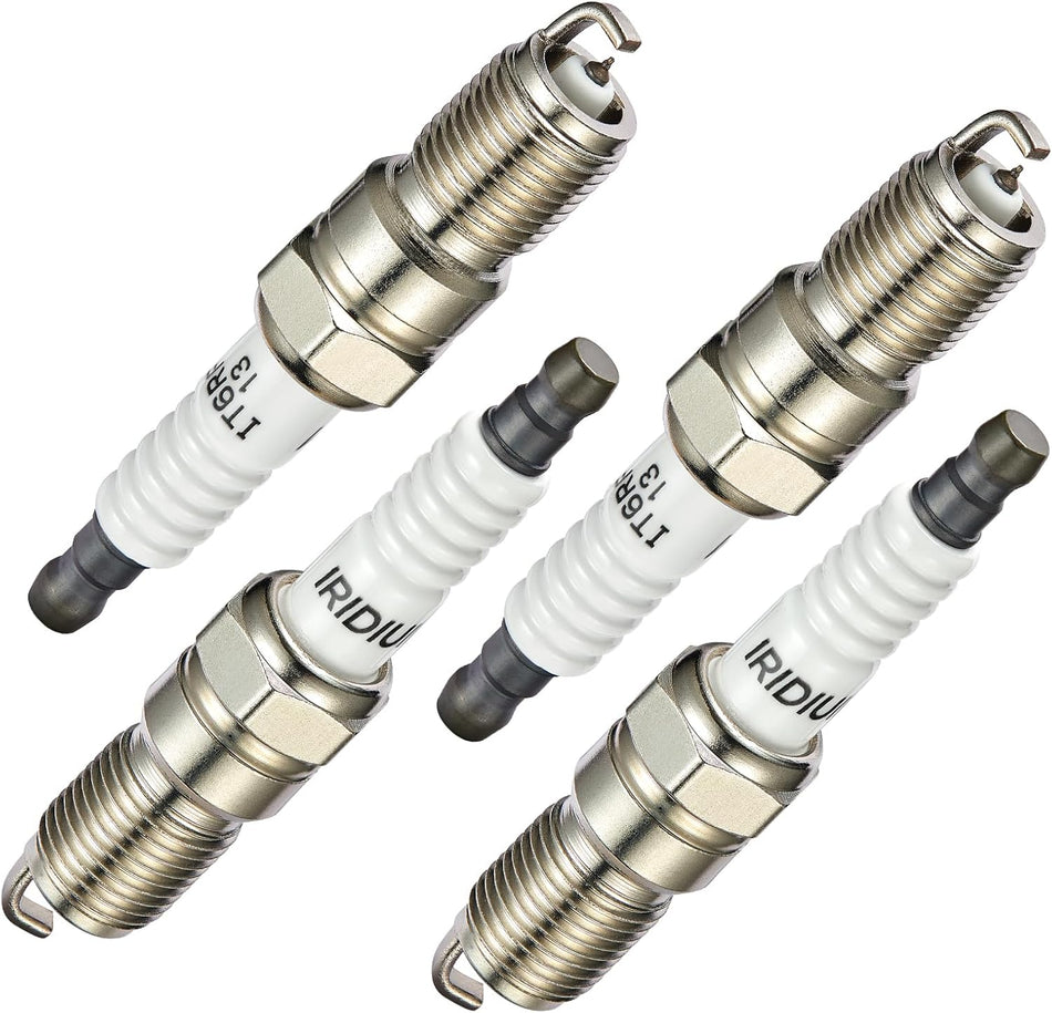 BDFHYK Set of 4 Iridium Spark Plug Compatible with Chevy S10 Cavalier,compatible with GMC Sonoma, Tempo Ranger,compatible with Mazda B2300 2.0L 2.2L 2.3L 2.5L L4 Engine Replacement for 7397 TR5IX 9808