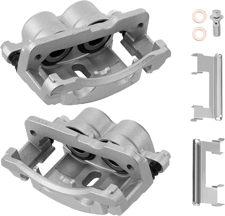 BDFHYK 2pcs Front or Rear Disc Brake Caliper Assembly with Bracket Compatible with Cadillac Escalade ESV/EXT,Compatible with Chevrolet Astro/Avalanche 1500/Silverado 2500 HD Classic 1999-2013,18B4728