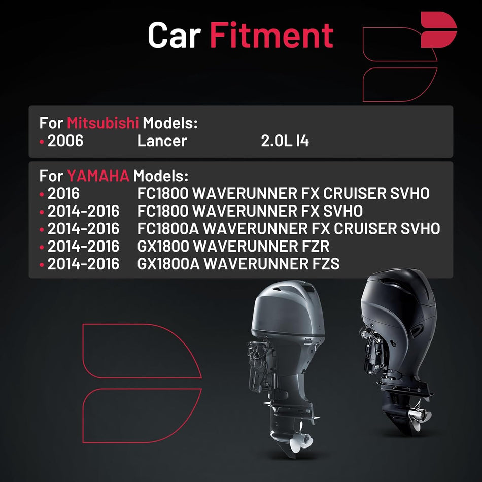 BDFHYK Iridium Spark Plugs 2309 Compatible with Mitsubishi Lancer, Compatible with Yamaha for LFR7AIX Set of 4