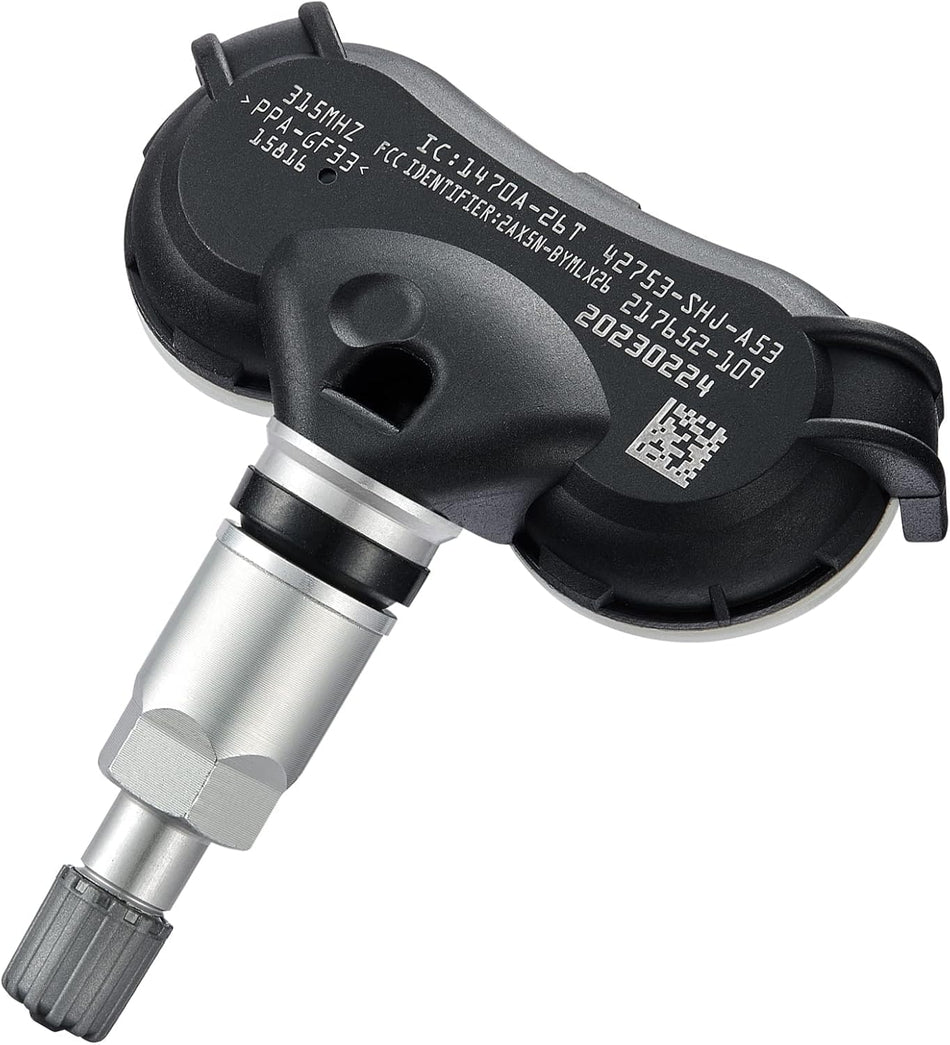 BDFHYK Programmed TPMS Sensor GM 315Mhz Tire Pressure Monitoring Sensor Compatible with Acura RL, Honda Ridgeline Odyssey 2008-2014, TPMS System Sensor Replaces# 06421-S3V-A04, 42753-SHJ-A53
