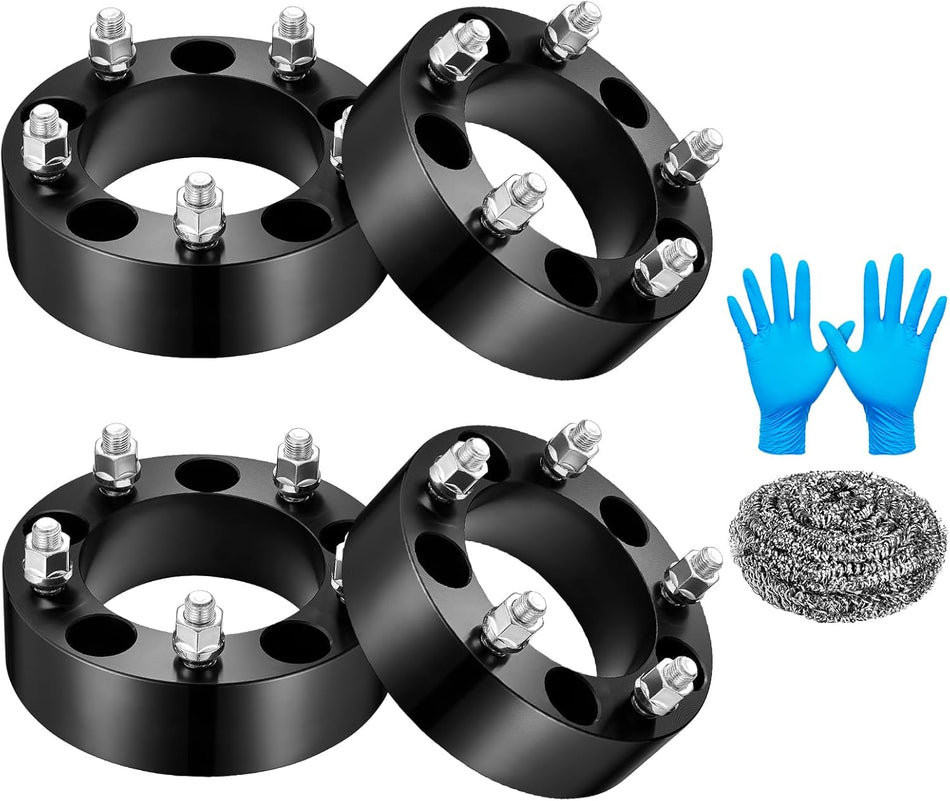 BDFHYK 5x139.7mm Wheel Spacers 2 inch Wheel Spacer Compatible with Dodge Ram 1500 F-150 F100 E100 E-150,Compatible with Jeep CJ3 CJ5,Forged 5 Lug Wheel Adapters 1/2x20 & 108 mm Hub Bore, Set of 4