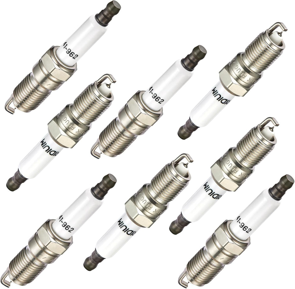 BDFHYK Set of 8 Iridium Spark Plug Compatible with Allure LaCrosse CTS Escalade Avalanche Express Silverado Tahoe Envoy Savana Yukon H2 H3 G8 Grand Prix 9-7x Engine Replacement for 41-962 19299585