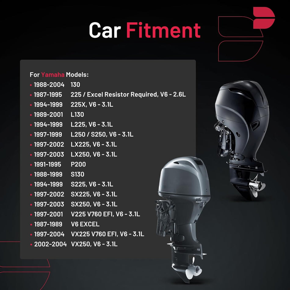 BDFHYK QL77JC4 Iridium Spark Plugs Compatible with Outboard for Yamaha Engines, Set of 8