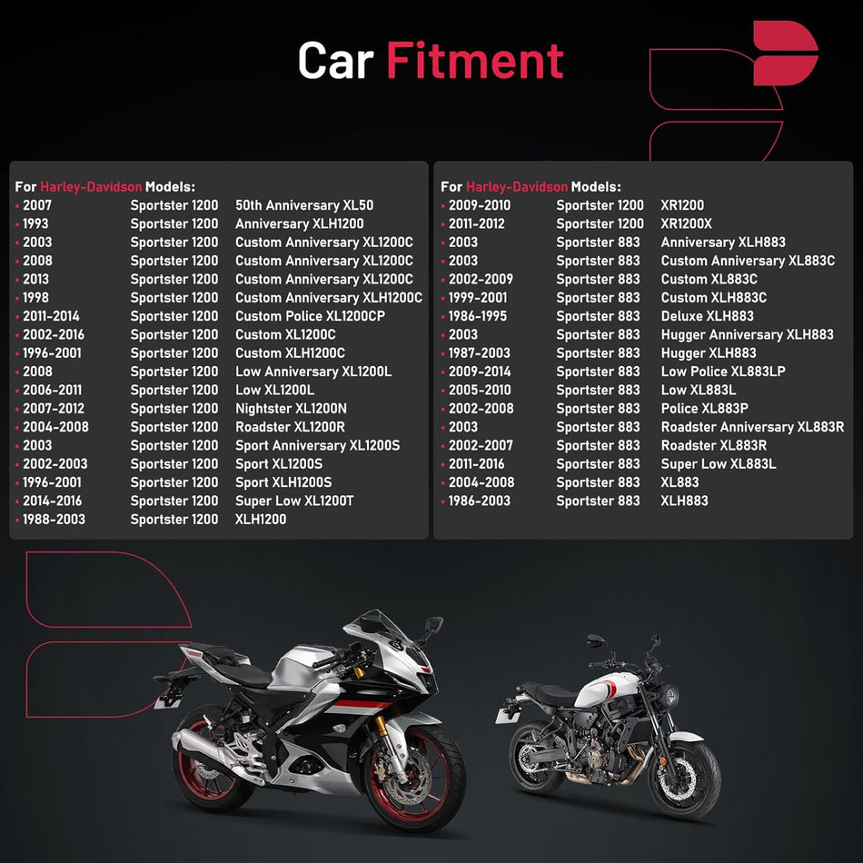 BDFHYK Set of 4 Iridium Spark Plug Compatible with Harley-Davidson 1988-2016 Sportster 1200,1986-2016 Sportster 883 Engine Replacement for DCPR7EIX 6046 9701 97637