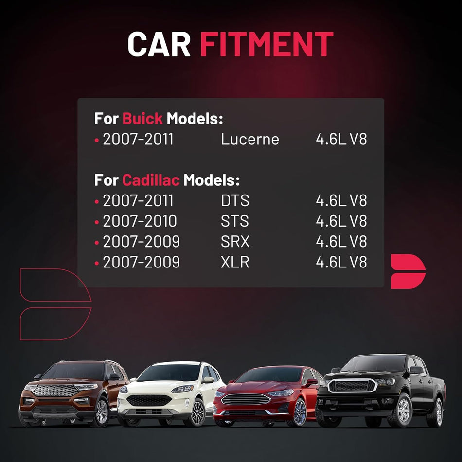 BDFHYK 8 Ignition Coil Pack UF543 and 8 Iridium Spark Plug SP541 Compatible with Buick 2007-2011 Lucerne, Compatible with Cadillac 2007-2011 DTS,2007-2010 STS,2007-2009 SRX,2007-2009 XLR 12597745