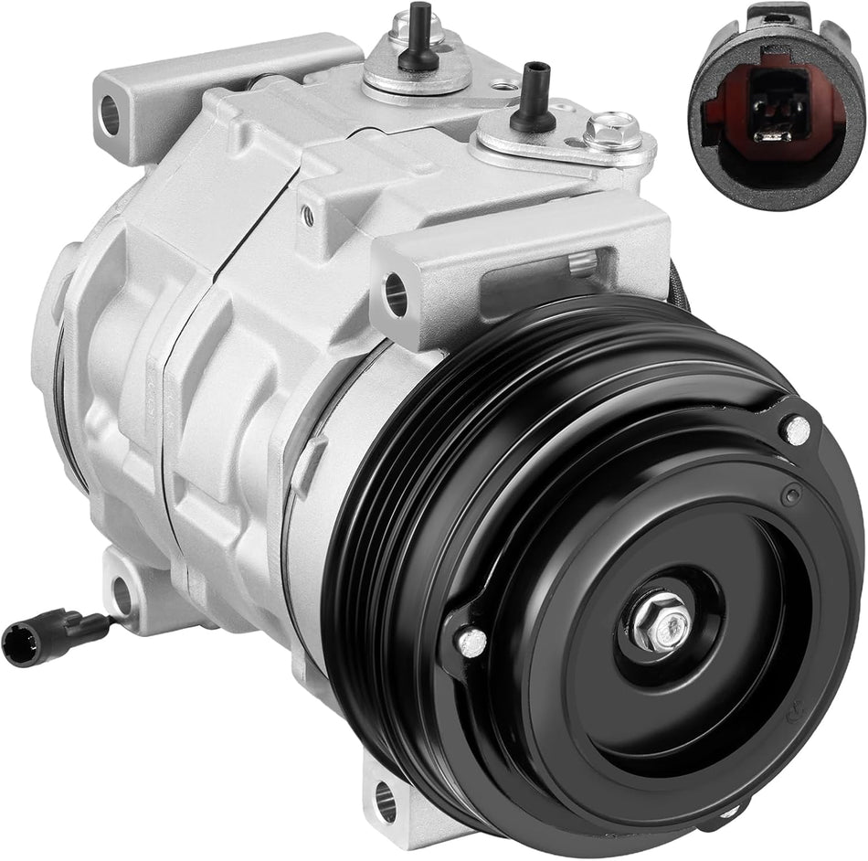 BDFHYK 98339 Air Conditioning A/C Compressor with Clutch Compatible with Suzuki Grand Vitara V6 2.5L 2004-2005, XL-7 V6 2.7L 2002-2003, Grand Vitara V6 2.7L 2001