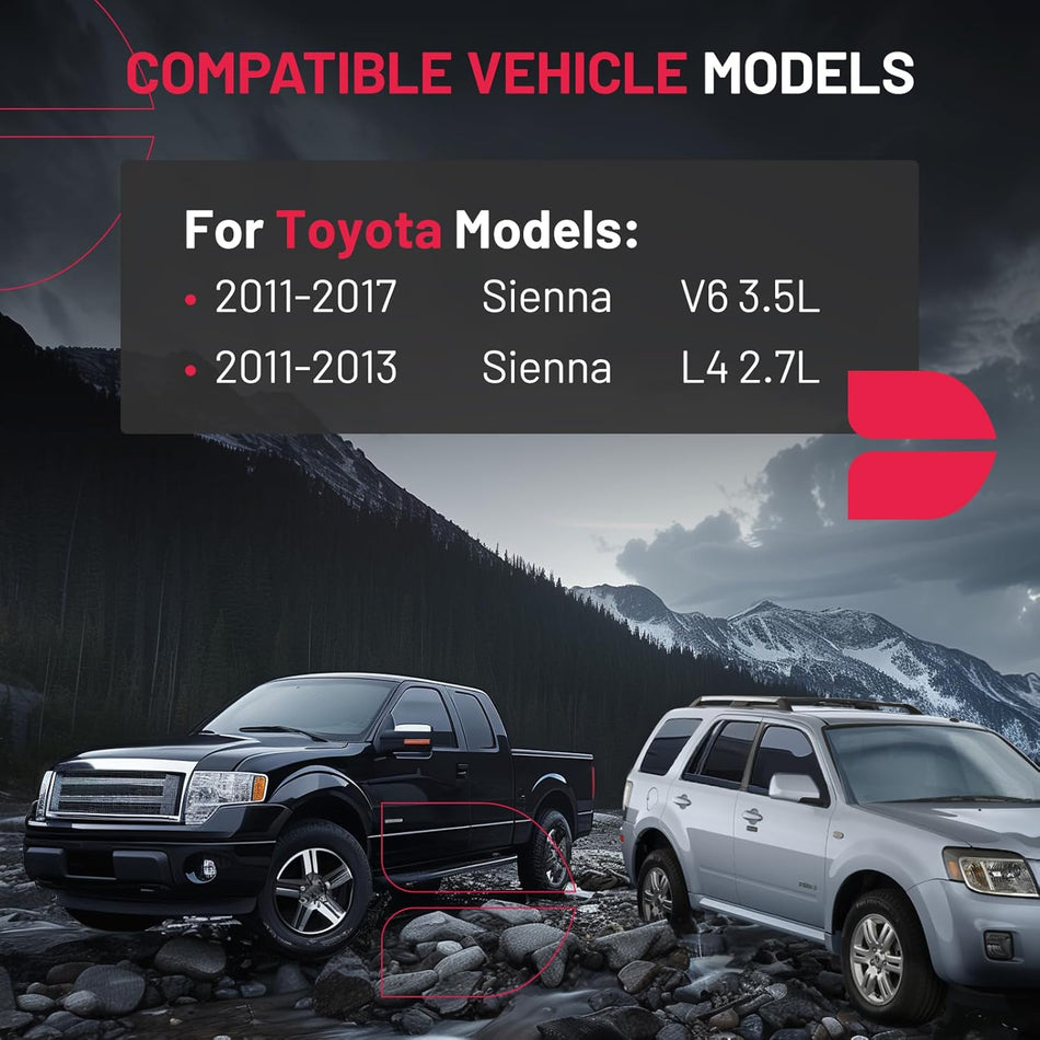 SYERAL Rear Left Driver Side Power Door Lock Actuator Compatible with Toyota Sienna 2011-2017 Replacement for DLA1380 DLT132 6930008020 931-868 931868