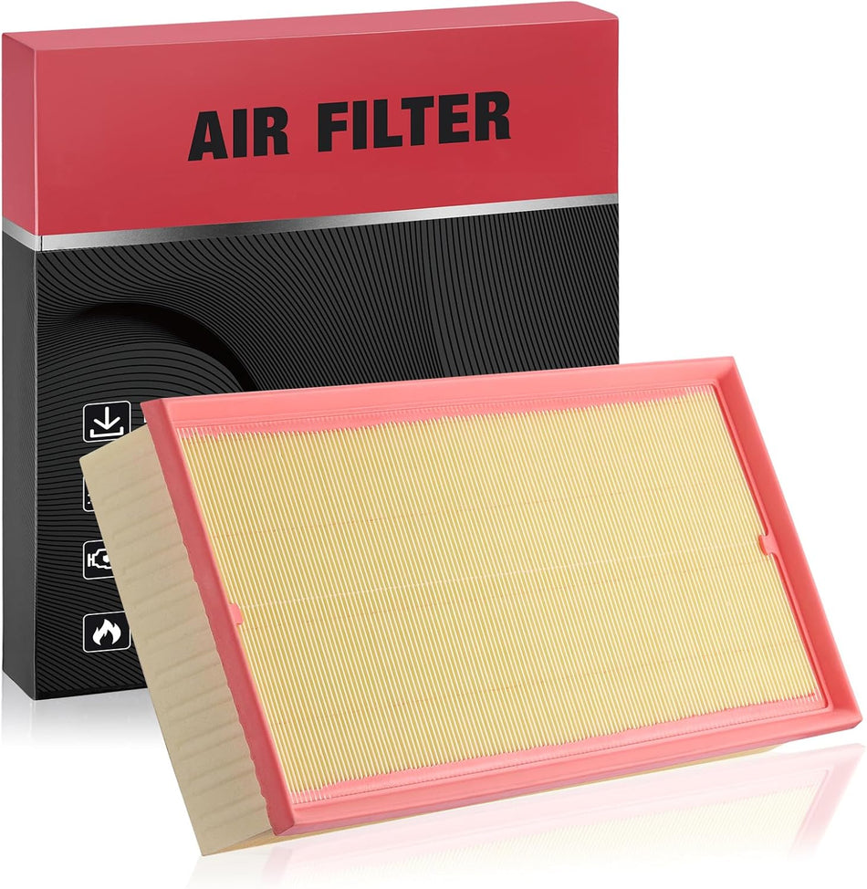 BDFHYK CA10236 Engine Air Filter Compatible with Audi Q7 & Land Rover Range Rover & Porsche Cayenne & Volkswagen Touareg, 2004-2018, Flexible Panel, Replace# 95511013110