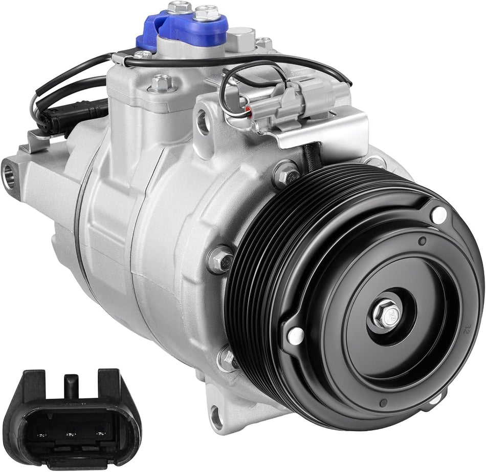 BDFHYK 198361 Air Conditioning A/C Compressor with Clutch BMW 3-Series 335i X5 435i 535i 640i 740i GT xDrive Gran Coupe X6 M2 M235i M3 M4 2010-2019