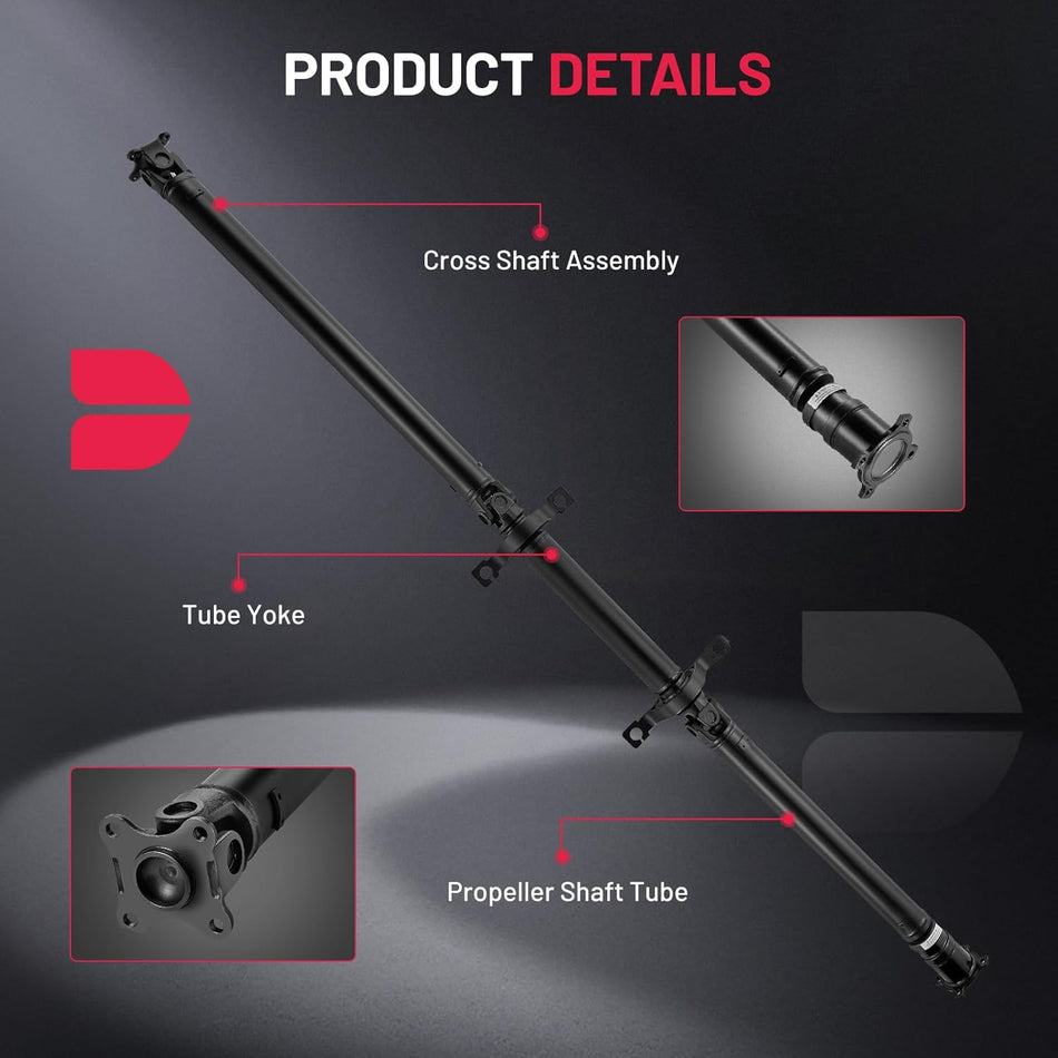 BDFHYK 976-780 Rear Drive Shaft Complete DriveShaft Assembly Compatible with Mazda 2007 CX-9 V6 3.5L, 2008-2014 CX-9 V6 3.7L, Sport Utility, AWD