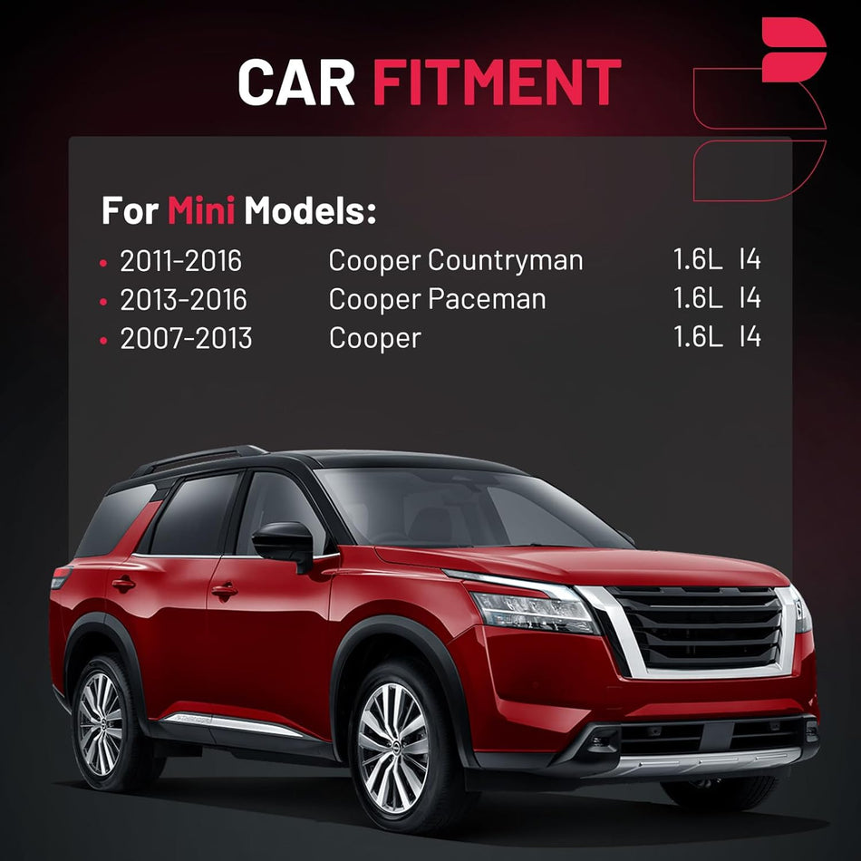 BDFHYK 6 Ignition Coil Pack UF598 and 6 Iridium Spark Plug 97968 Compatible with Mini 2011-2016 Cooper Countryman,2013-2016 Cooper Paceman,2007-2013 Cooper 1.6L L4 Coil for C-694 GN10328 1900529 UF598