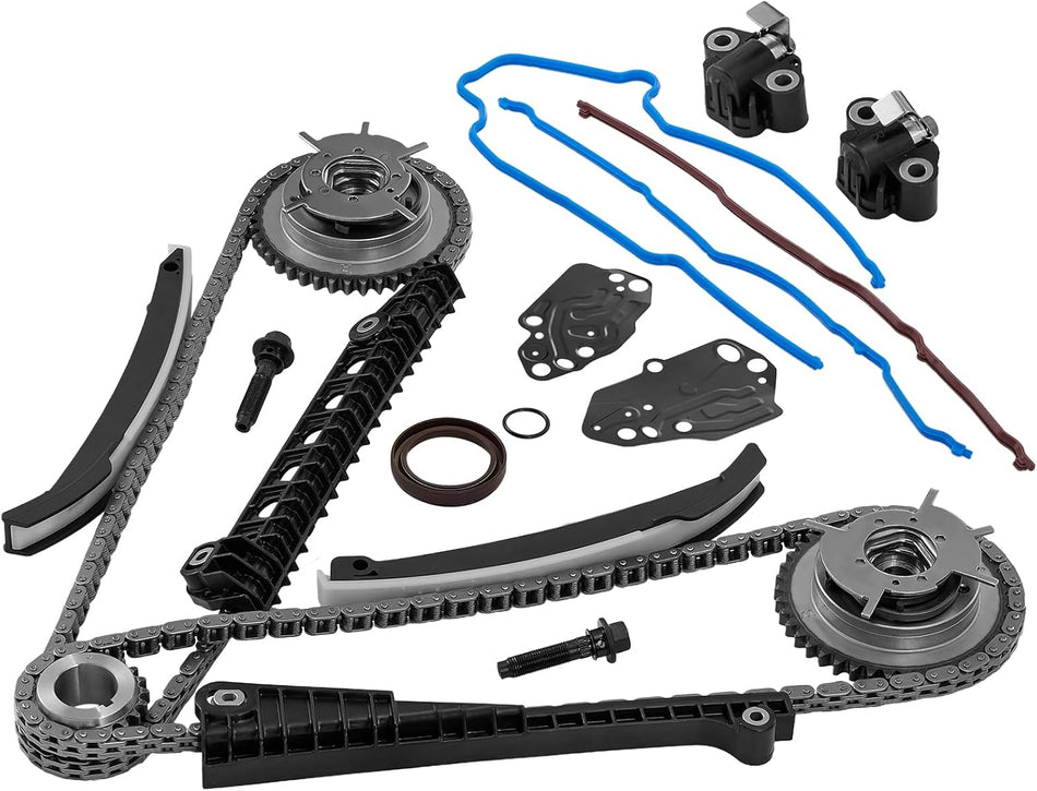 BDFHYK 5.4 Timing Chain Kit with Cam Phasers Compatible with Ford F-150 F-250 F-350 Super Duty Expedition 2005-2014, Compatible with Lincoln Navigator Mark LT 2005-2014 5.4L 3V Triton 3R2Z-6A257-DA