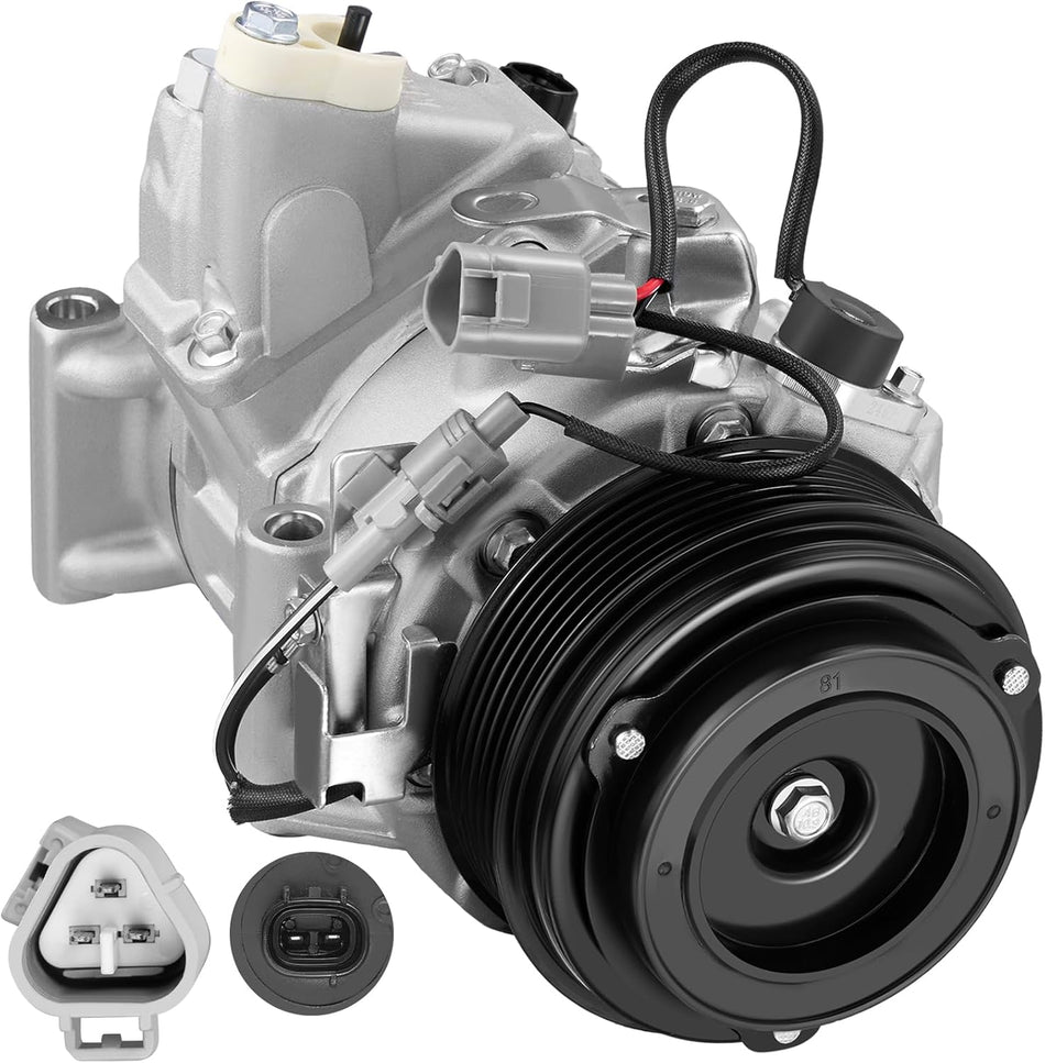 BDFHYK 639341 Air Conditioning A/C Compressor with Clutch Compatible with Toyota RAV4 2006-2012, Venza 2009-2016, V6 3.5L, Compatible with Lexus ES350 V6 3.5L 2007-2012