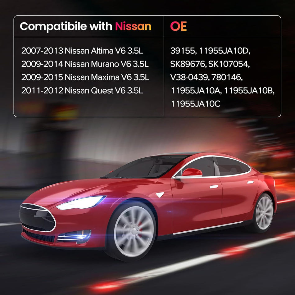 BDFHYK 39155 780146 SK89676 Belt Tensioner Assembly Pulley Compatible for 2009-2015 Nissan Maxima V6 3.5L;2009-2014 Murano V6 3.5L;2007-2013 Altima V6 3.5L;2011-2012 Quest V6 3.5L