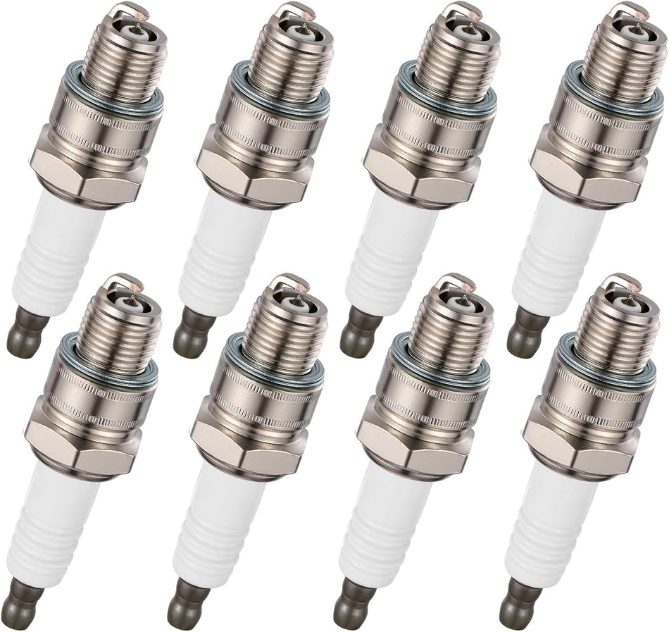 BDFHYK QL77JC4 Iridium Spark Plugs Compatible with Outboard for Yamaha Engines, Set of 8