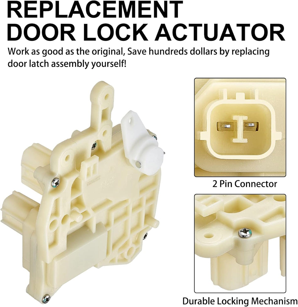 SYERAL Power Door Lock Actuator 72115-S5A-003 72115-S84-A01 Front Right Passenger Side Door Latch Compatible with HONDA 1998-2002 ACCORD, 2001-2005 CIVIC, 2002-2006 CR-V, 2000-2006 INSIGHT