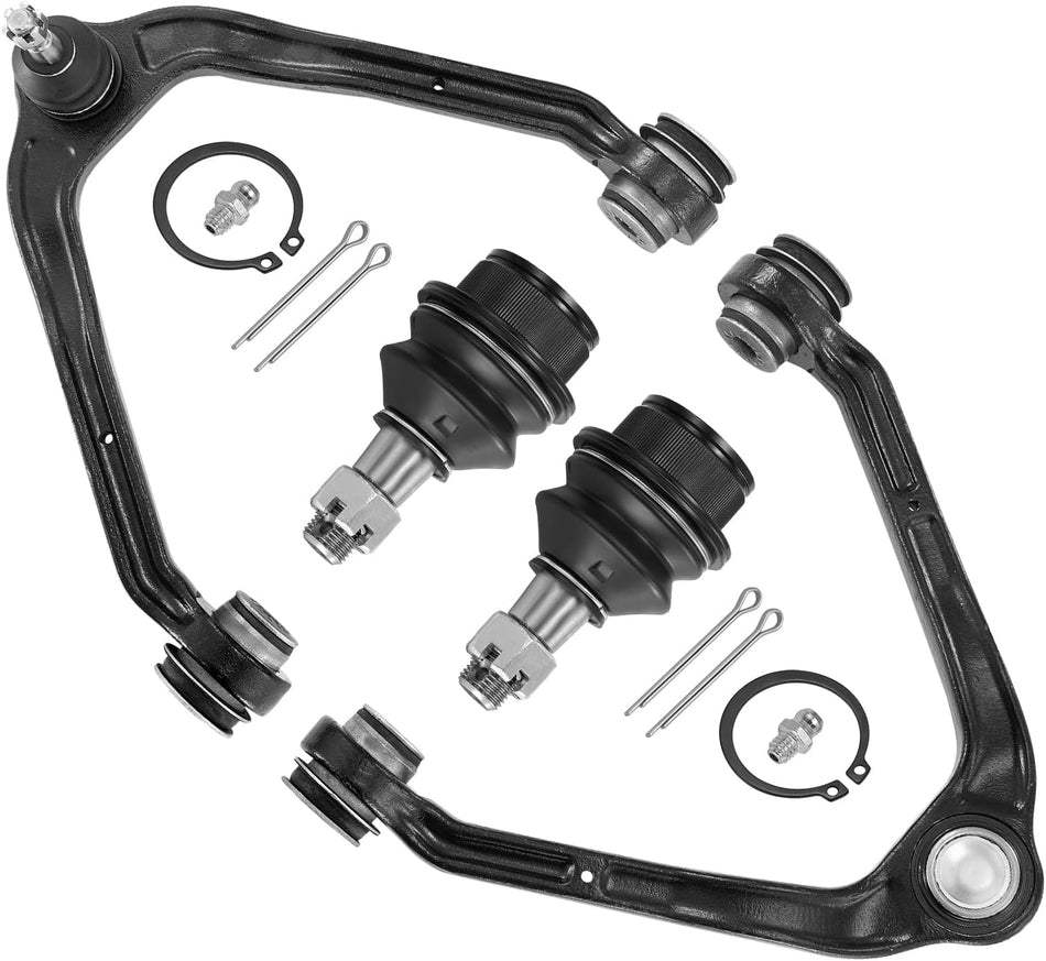 BDFHYK Front Upper Control Arm 4pcs,with Ball Joint Compatible with 2002-2006 Cadillac Escalade ESV/EXT,1999-2014 Chevrolet Avalanche 1500/Express 1500/2500/Silverado 1500,1999-2014 GMC Savana 1500