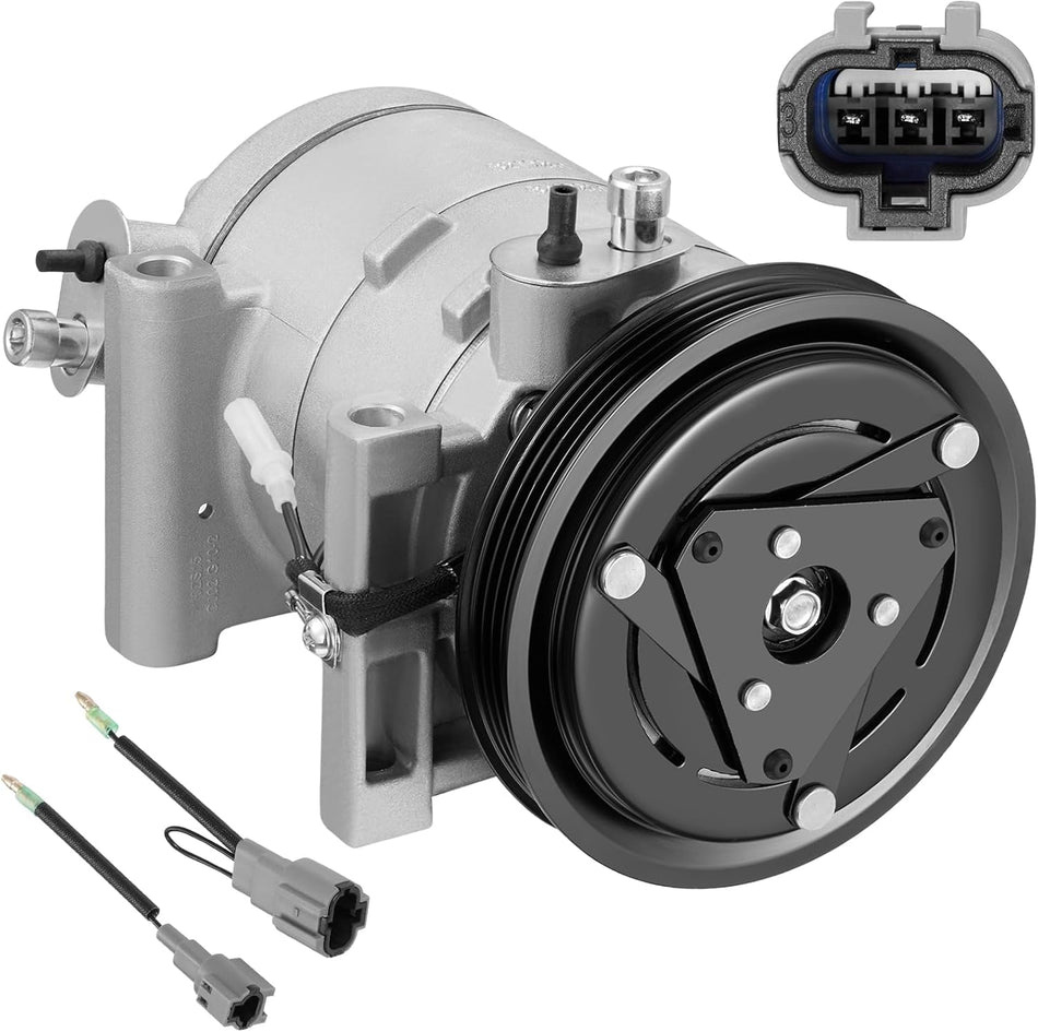 BDFHYK 10362880 Air Conditioning A/C Compressor with Clutch Compatible with Subaru Impreza H4 2.0L 2002-2005, Impreza H4 2.5L 2002-2007, Compatible with Saab 9-2X H4 2.0L 2005, 9-2X H4 2.5L 2005-2006