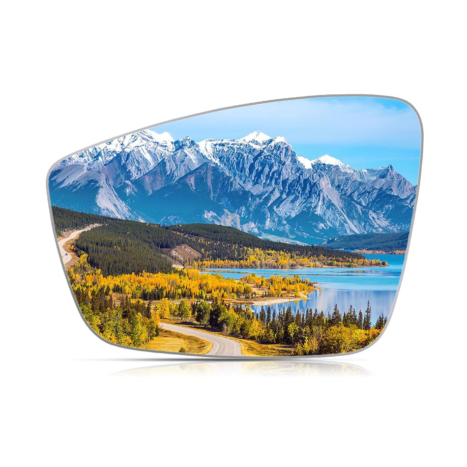 BDFHYK Mirror Glass Compatible with VW, 2012-2019 Beetle 2011-2018 Jetta 2012-2017 Passat with Full Size Adhesive Replaces 5c6857521 (Left Side)