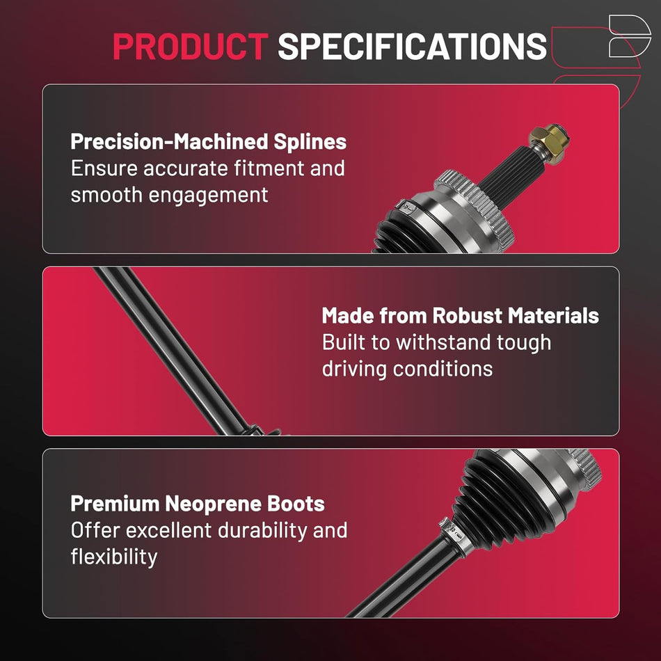 BDFHYK NCV75078 CV Axle Shaft Assembly Front Left Compatible with Compatible with Hyundai Sonata 2015-2019; Compatible with Kia Optima 2016-2020