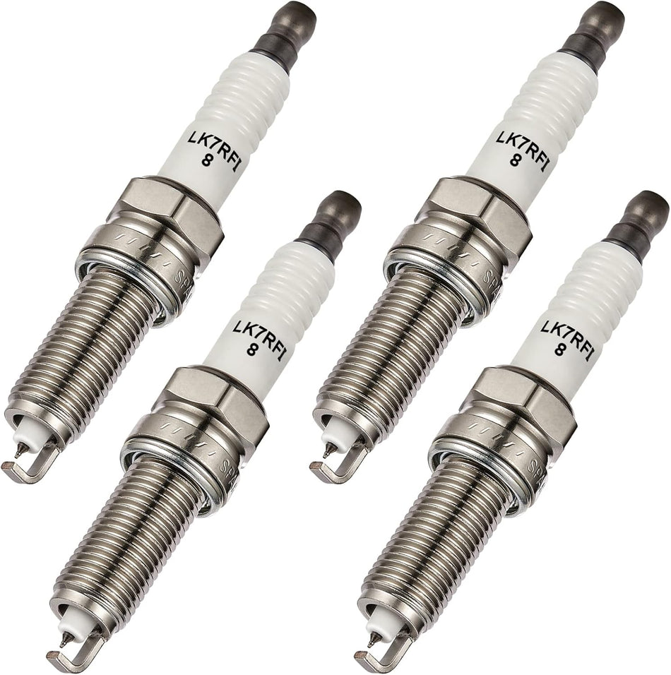 BDFHYK Set of 4 Iridium Spark Plug Compatible with Honda Odyssey HR-V Civic, Compatible with Acura TLX MDX, Elantra Tucson, Soul Forte,1.8L 2.0L 2.4L 3.5L,Engine Replacement for XP5702 93911 LKR7AIX
