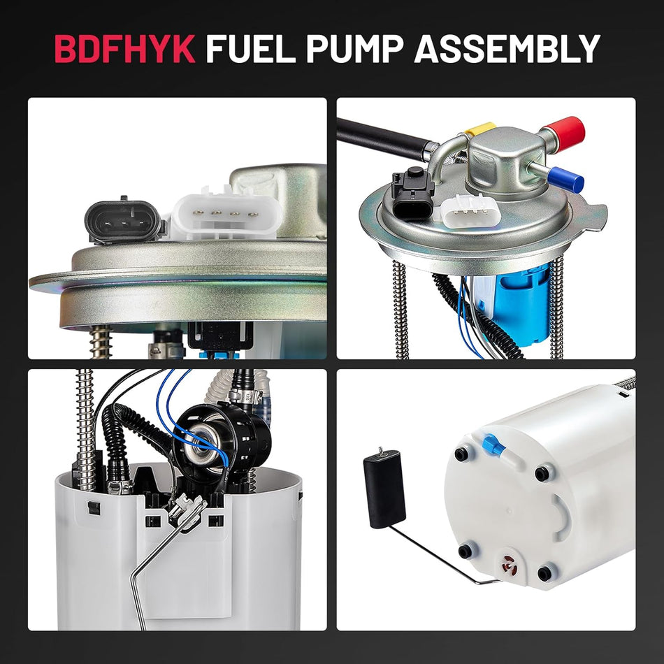 BDFHYK Electric Fuel Pump Module Assembly with Pressure Sensor E3747M Compatible with 2007-2008 Chevrolet Silverado 1500 GMC Sierra 1500 V8 4.8L 5.3L 6.0L