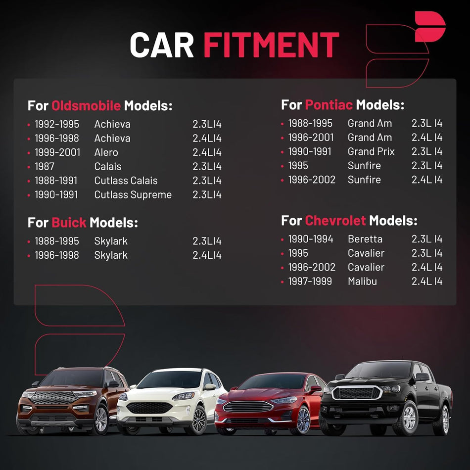 BDFHYK Ignition Coil Packs Compatible with Skylark Beretta Cavalier Malibu Achieva Alero Calais Cutlass Calais Supreme Grand Am Prix Sunfire 2.3L 2.4L L4, Coil for 5C1059 C562 D563 GN10176 Set of 2