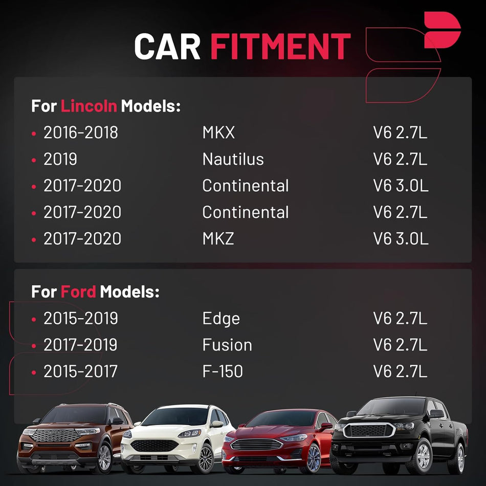 BDFHYK Ignition Coil Packs Compatible with 15-17 F150,15-19 Edge,17-19 Fusion, Compatible with Lincoln 17-20 Continental MKZ,16-18 MKX,2019 Nautilus V6 2.7L 3.0L Coil for UF773 GN10742 DG555 Set of 6