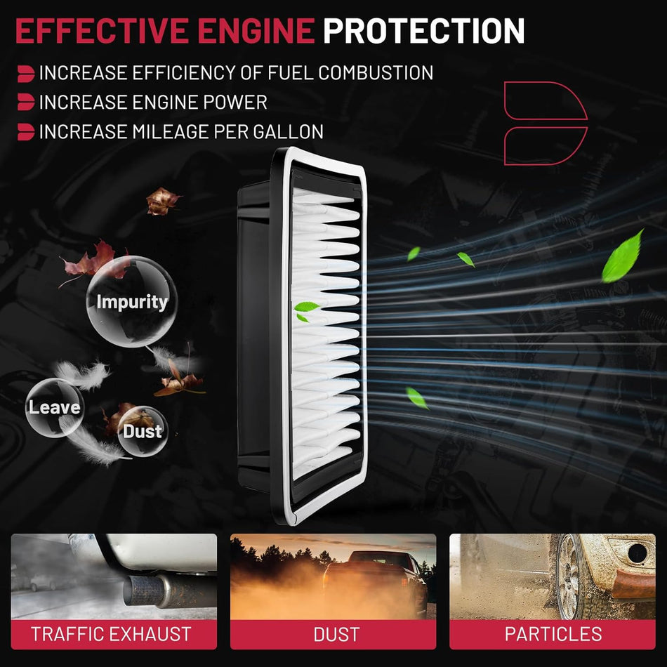 BDFHYK CA9997 Engine Air Filter Compatible with Subaru Outback 2005-2019, Forester 2009-2018, Legacy 2008-2019, XV Crosstrek 2013-2015, Impreza 2008-2011, Replaces 16546-AA09