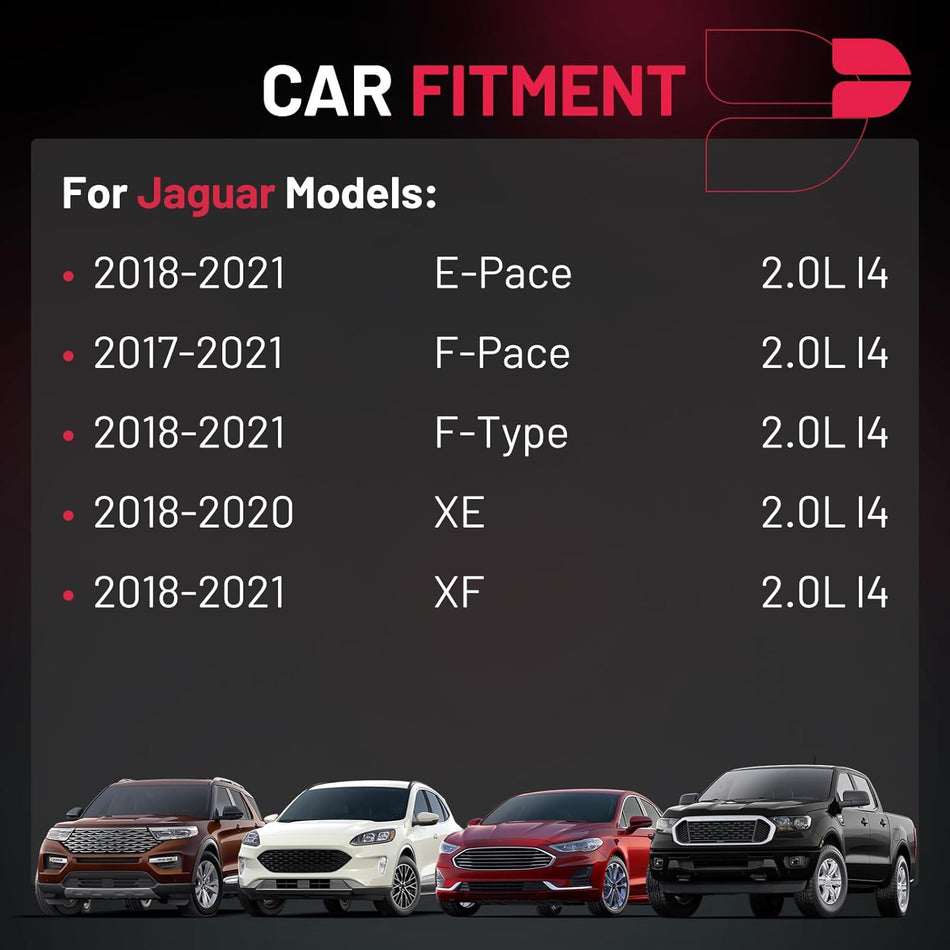 BDFHYK Ignition Coil Packs Compatible with Jaguar 2018-2021 E-Pace,2017-2021 F-Pace,2018-2021 F-Type,2018-2020 XE,2018-2021 XF 2.0L l4,Coil for H4P312A366BB UF862 Set of 4